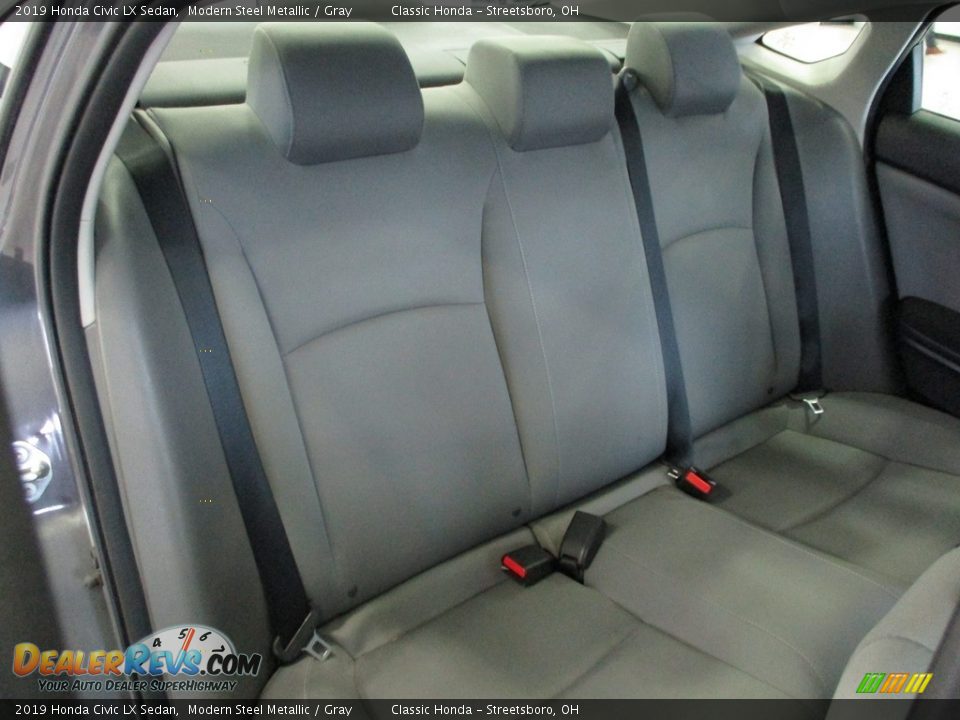 2019 Honda Civic LX Sedan Modern Steel Metallic / Gray Photo #22