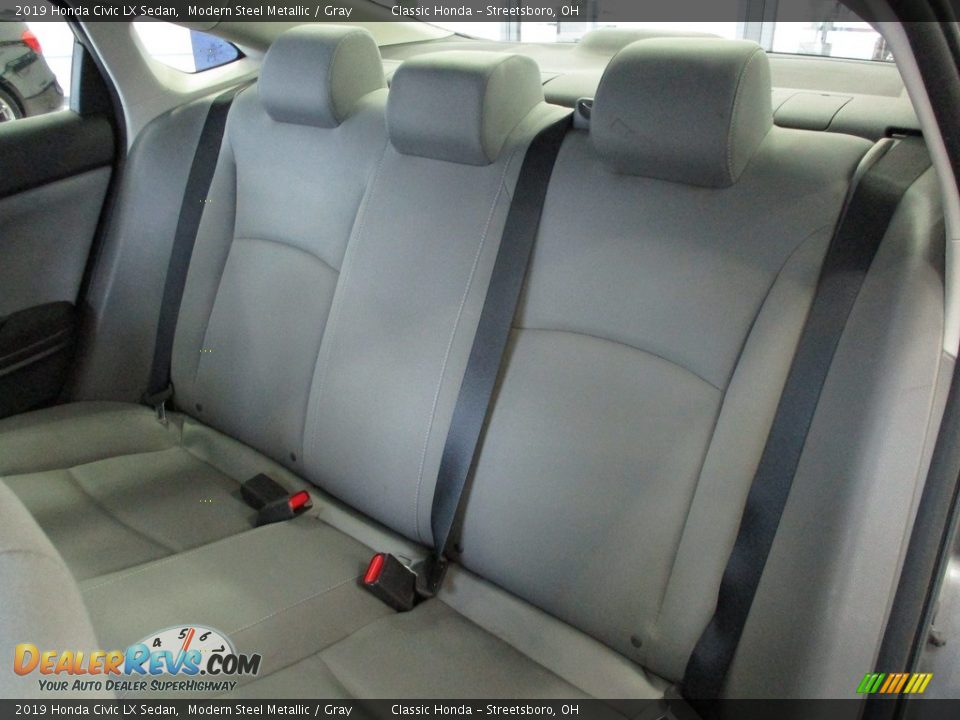 2019 Honda Civic LX Sedan Modern Steel Metallic / Gray Photo #25
