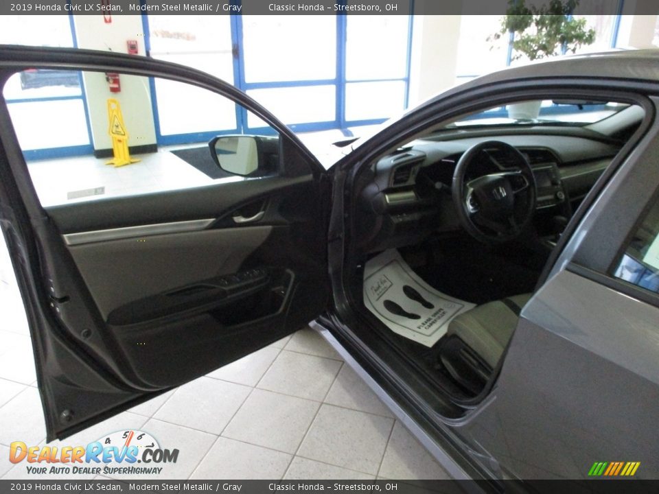 2019 Honda Civic LX Sedan Modern Steel Metallic / Gray Photo #26