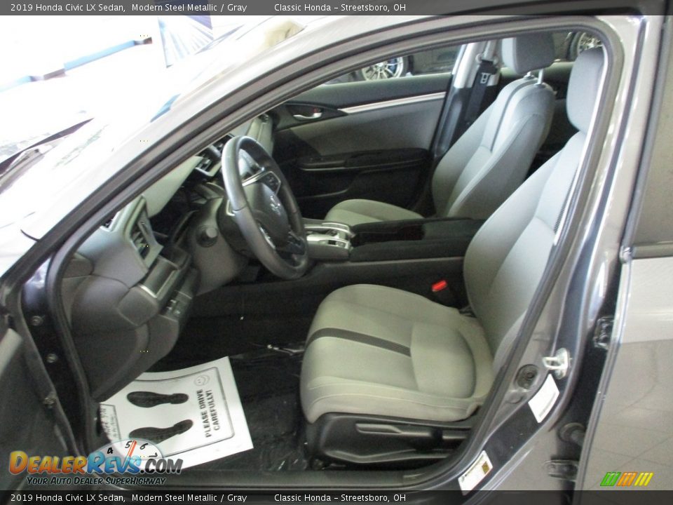 2019 Honda Civic LX Sedan Modern Steel Metallic / Gray Photo #27