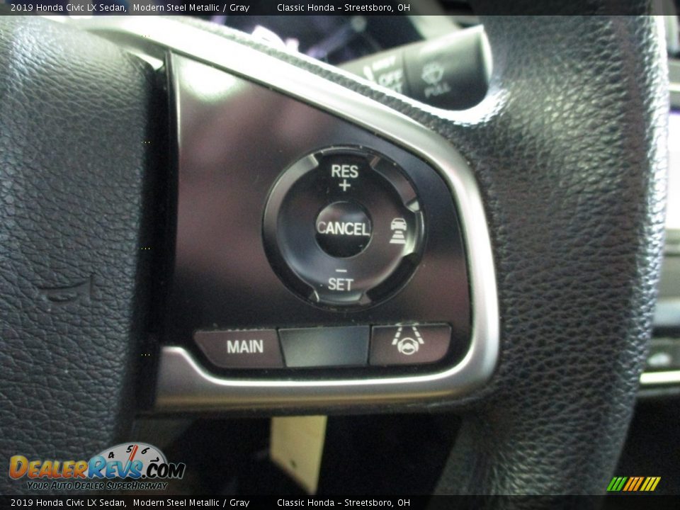 2019 Honda Civic LX Sedan Modern Steel Metallic / Gray Photo #34