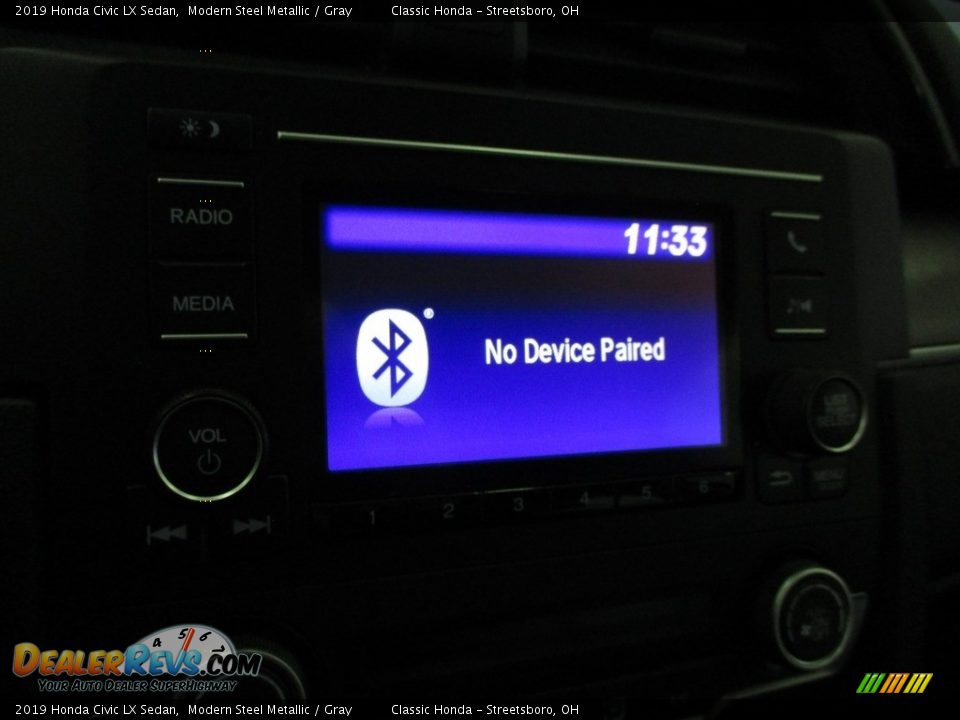 2019 Honda Civic LX Sedan Modern Steel Metallic / Gray Photo #36