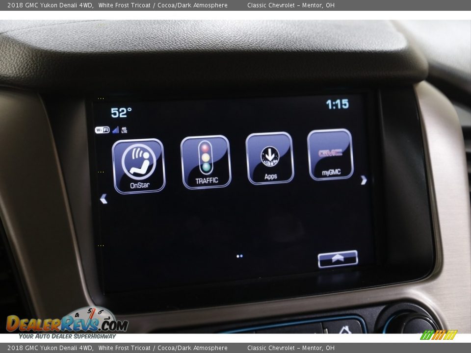 2018 GMC Yukon Denali 4WD White Frost Tricoat / Cocoa/Dark Atmosphere Photo #16