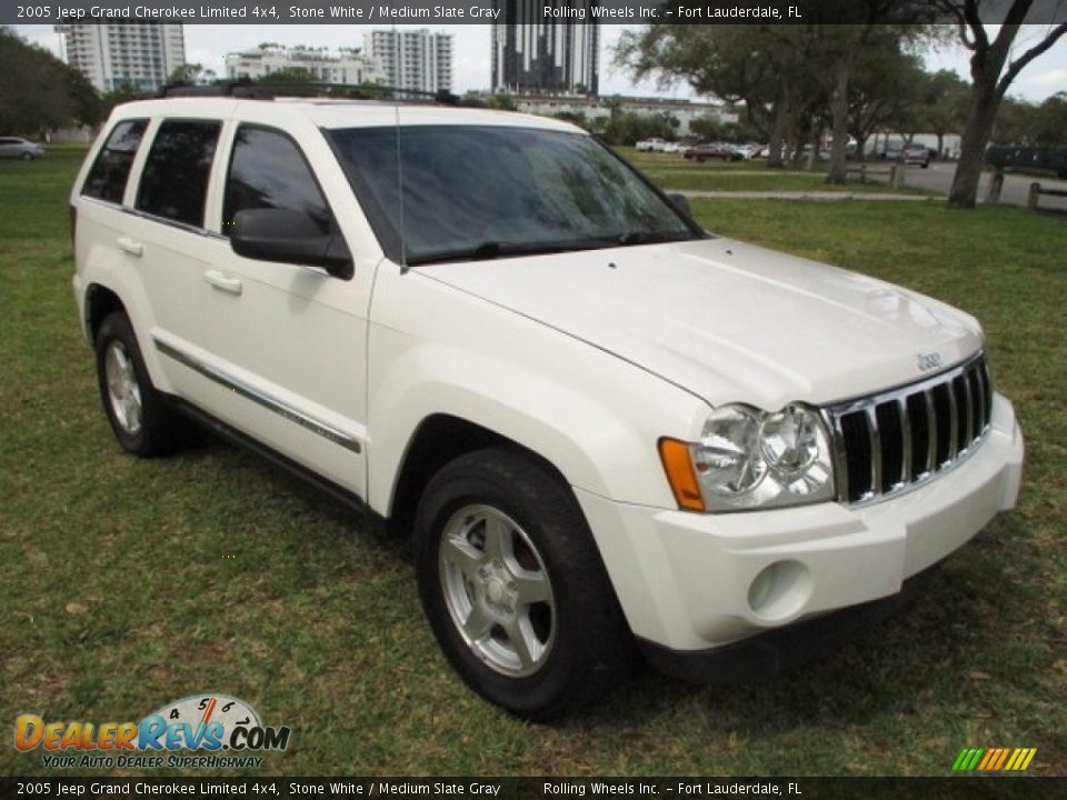 2005 Jeep Grand Cherokee Limited 4x4 Stone White / Medium Slate Gray Photo #1