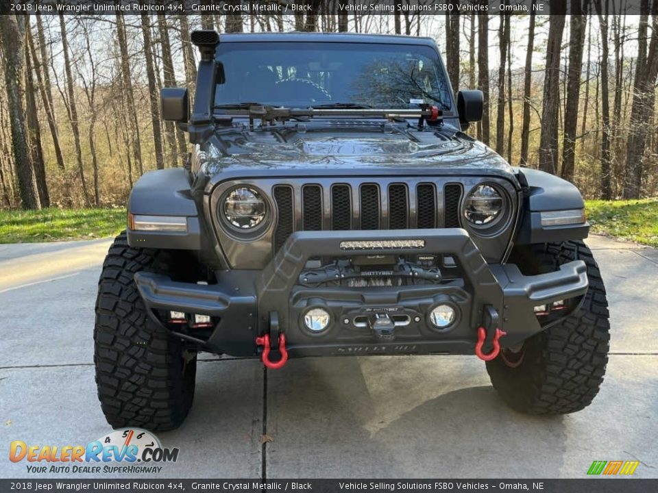 2018 Jeep Wrangler Unlimited Rubicon 4x4 Granite Crystal Metallic / Black Photo #2