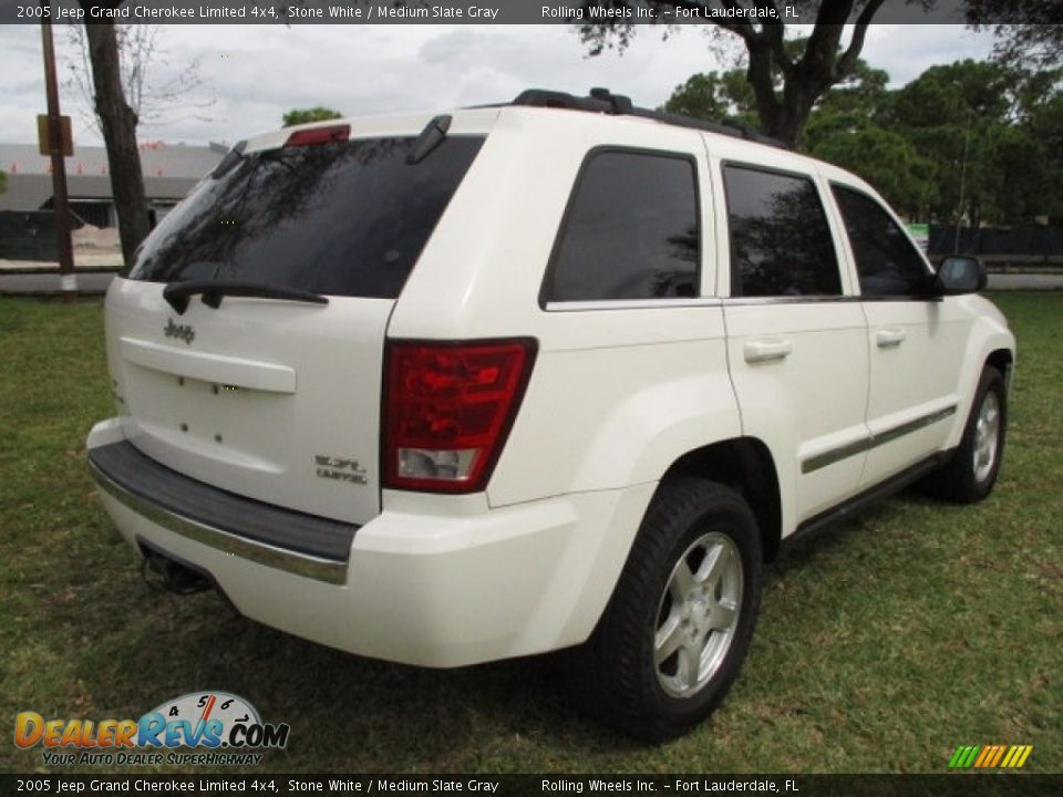 2005 Jeep Grand Cherokee Limited 4x4 Stone White / Medium Slate Gray Photo #5