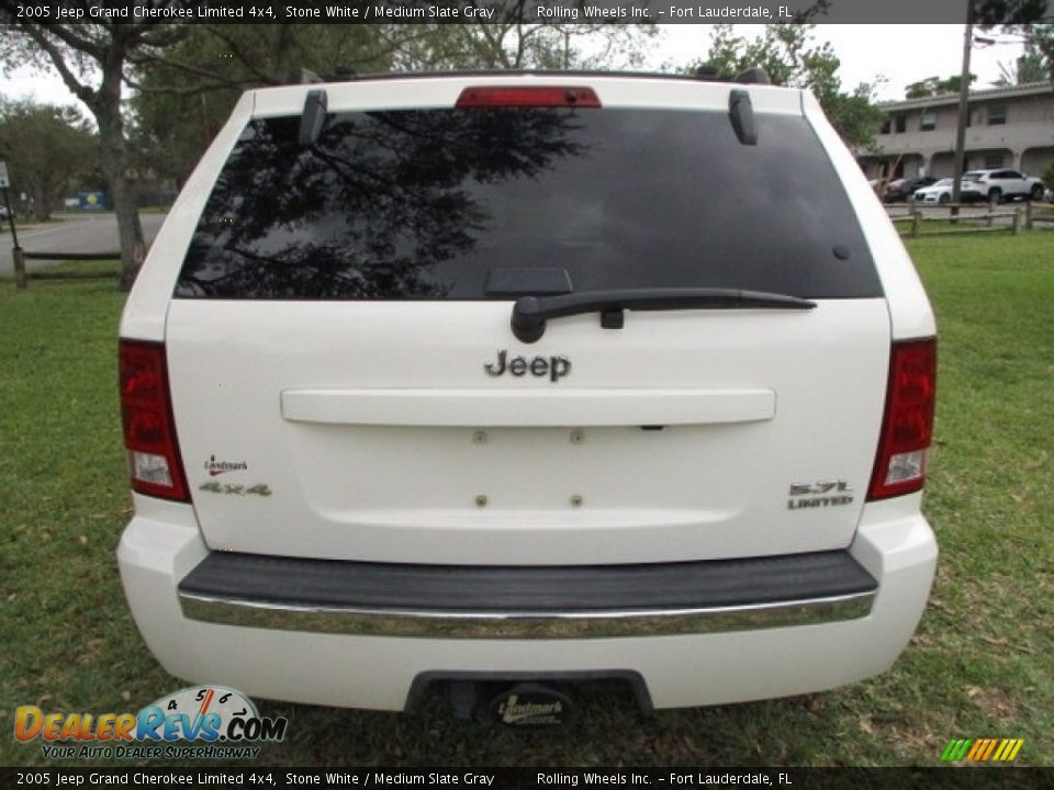 2005 Jeep Grand Cherokee Limited 4x4 Stone White / Medium Slate Gray Photo #7
