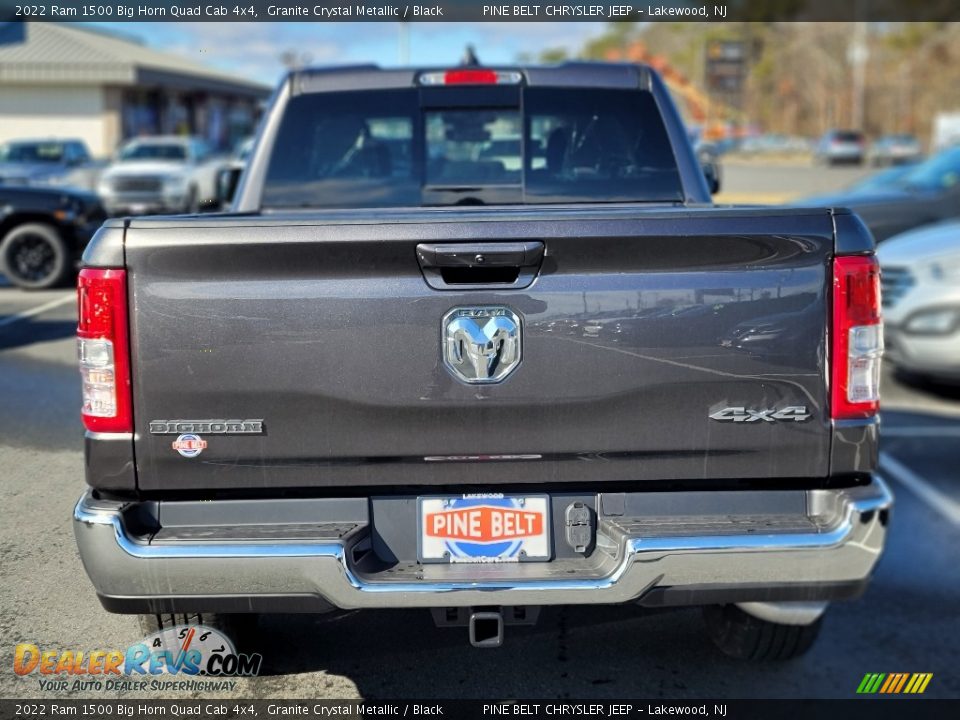 2022 Ram 1500 Big Horn Quad Cab 4x4 Granite Crystal Metallic / Black Photo #7