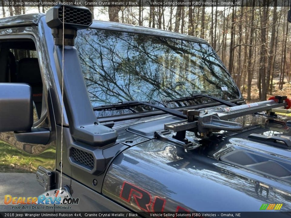 2018 Jeep Wrangler Unlimited Rubicon 4x4 Granite Crystal Metallic / Black Photo #8