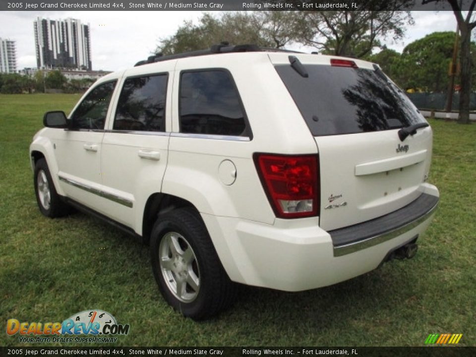 2005 Jeep Grand Cherokee Limited 4x4 Stone White / Medium Slate Gray Photo #10