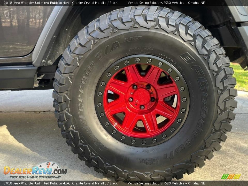 2018 Jeep Wrangler Unlimited Rubicon 4x4 Granite Crystal Metallic / Black Photo #10