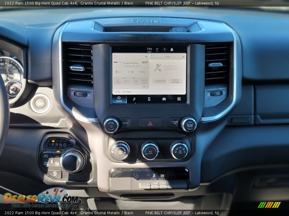 2022 Ram 1500 Big Horn Quad Cab 4x4 Granite Crystal Metallic / Black Photo #10