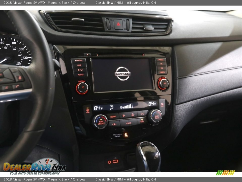 2018 Nissan Rogue SV AWD Magnetic Black / Charcoal Photo #9