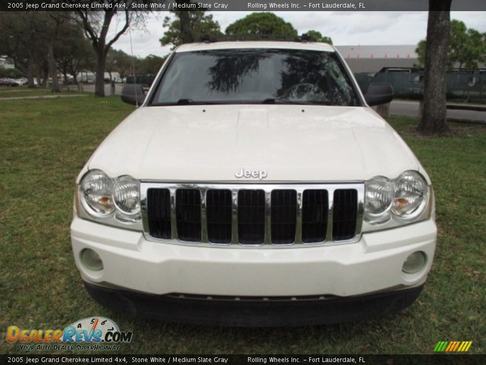 2005 Jeep Grand Cherokee Limited 4x4 Stone White / Medium Slate Gray Photo #16
