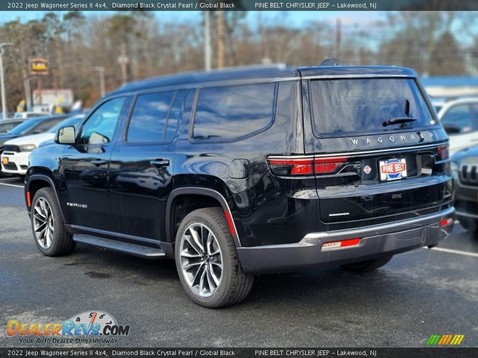 2022 Jeep Wagoneer Series II 4x4 Diamond Black Crystal Pearl / Global Black Photo #6