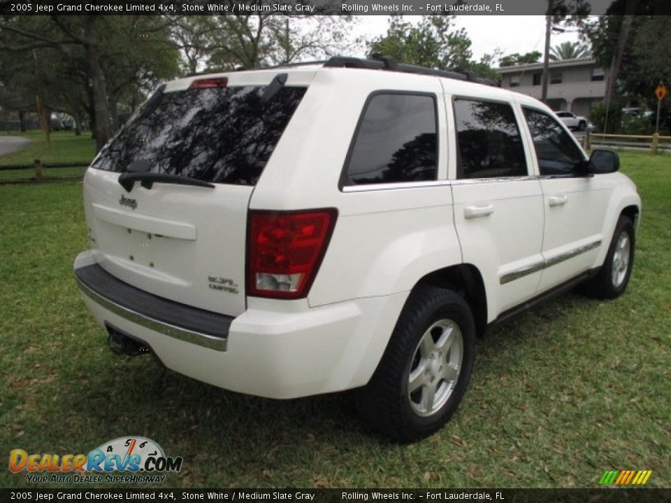 2005 Jeep Grand Cherokee Limited 4x4 Stone White / Medium Slate Gray Photo #26