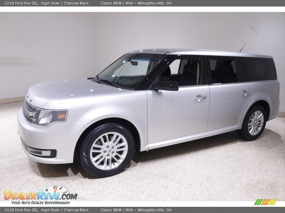 2018 Ford Flex SEL Ingot Silver / Charcoal Black Photo #3