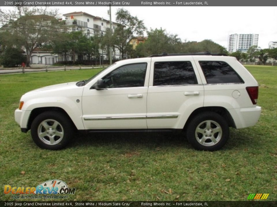 2005 Jeep Grand Cherokee Limited 4x4 Stone White / Medium Slate Gray Photo #31