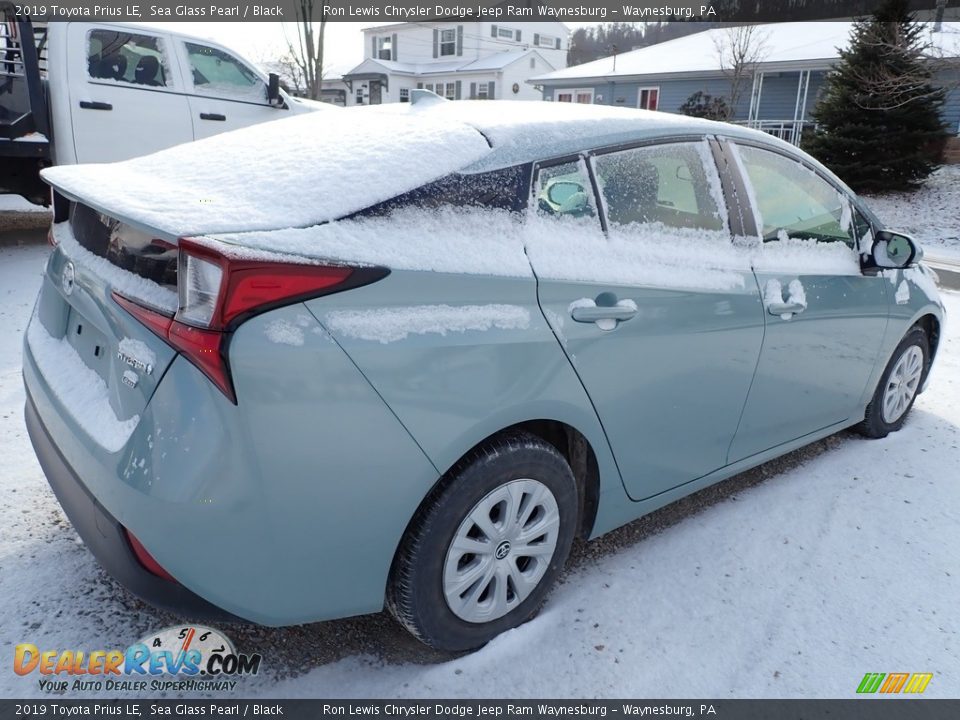 2019 Toyota Prius LE Sea Glass Pearl / Black Photo #3