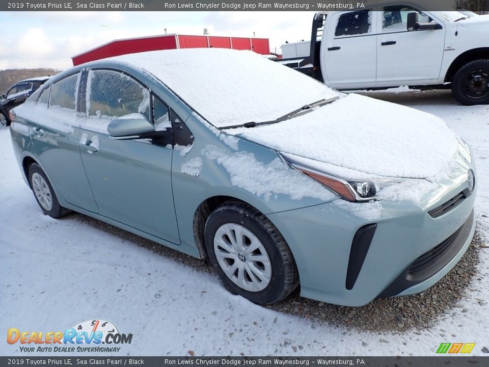 2019 Toyota Prius LE Sea Glass Pearl / Black Photo #4