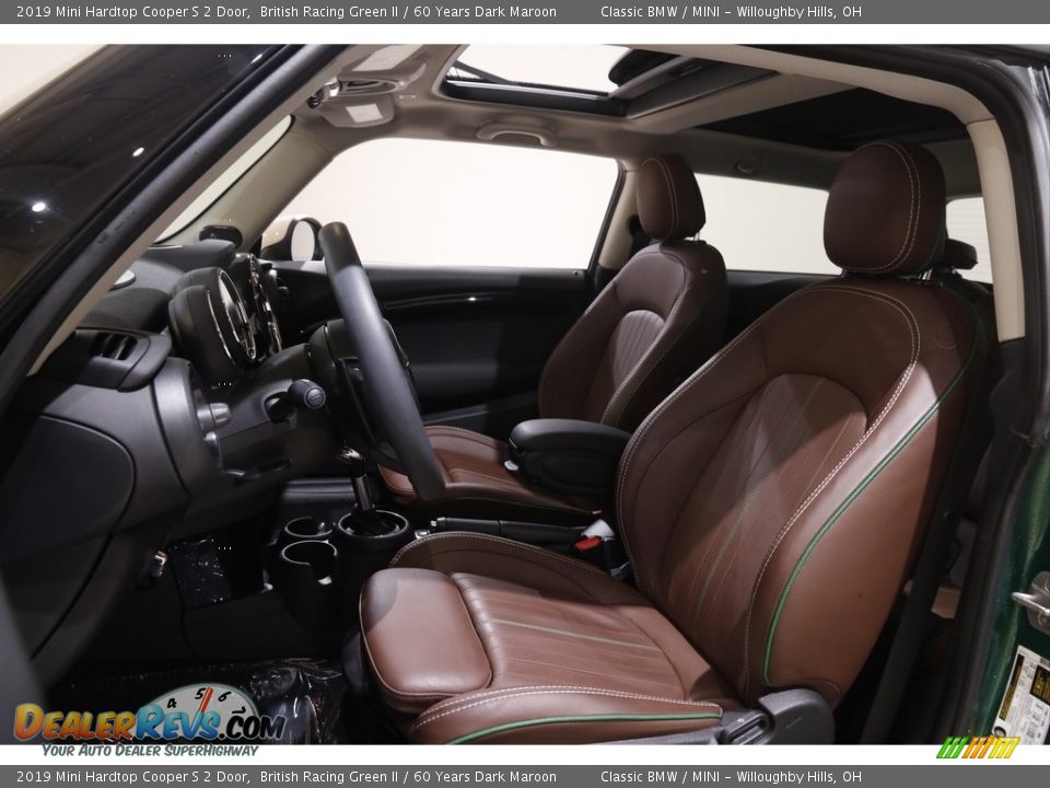 60 Years Dark Maroon Interior - 2019 Mini Hardtop Cooper S 2 Door Photo #6