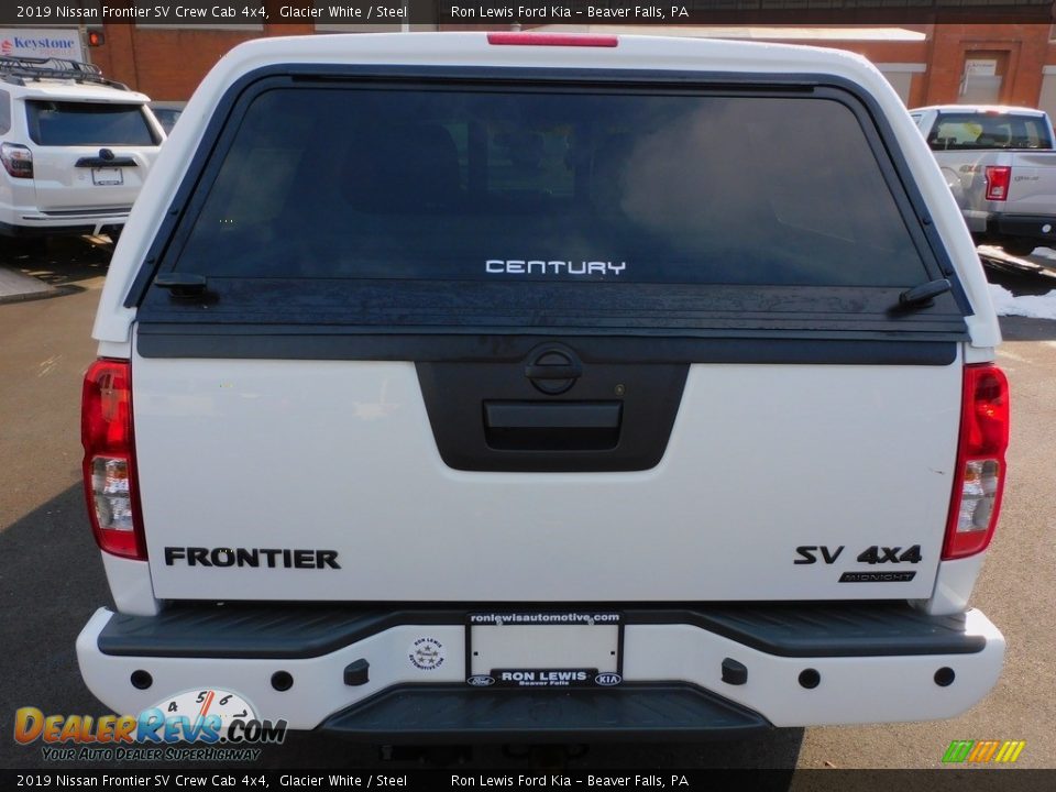 2019 Nissan Frontier SV Crew Cab 4x4 Glacier White / Steel Photo #3