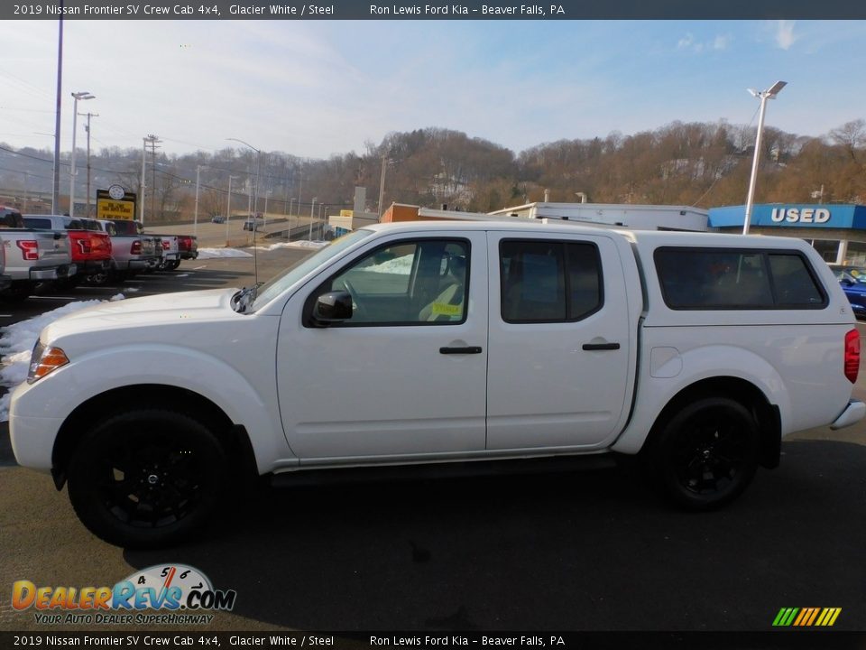 2019 Nissan Frontier SV Crew Cab 4x4 Glacier White / Steel Photo #6