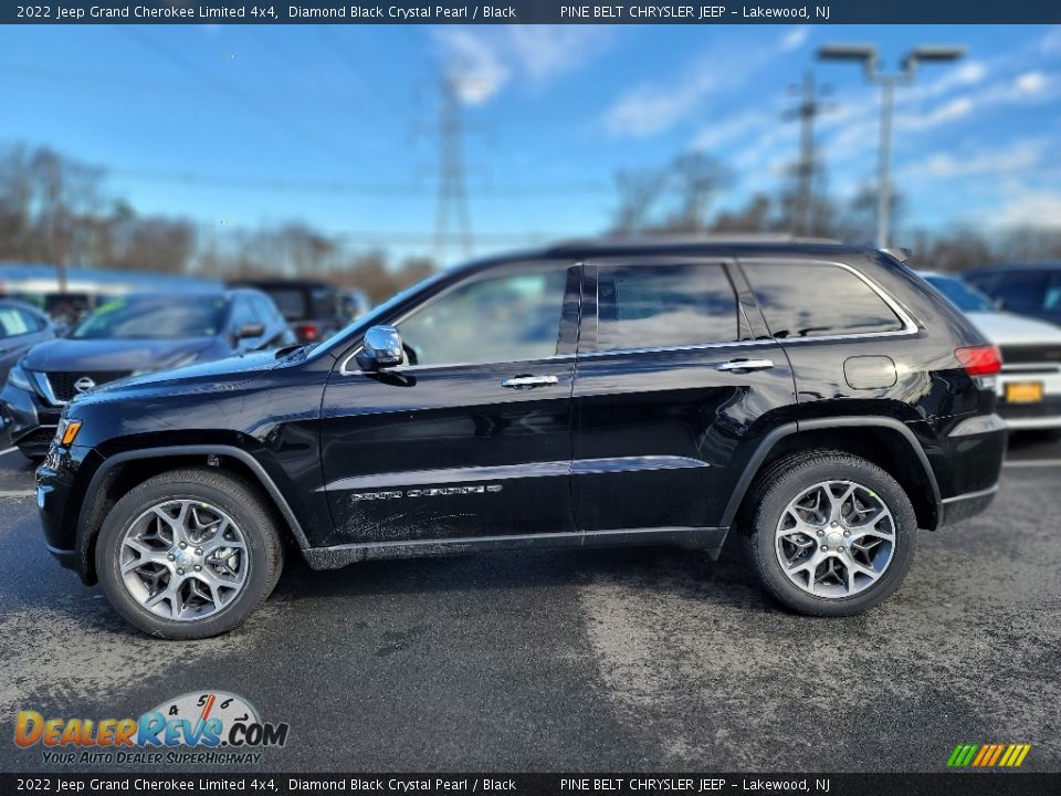 Diamond Black Crystal Pearl 2022 Jeep Grand Cherokee Limited 4x4 Photo #4