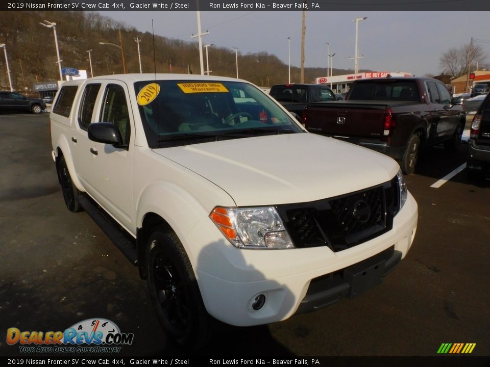 2019 Nissan Frontier SV Crew Cab 4x4 Glacier White / Steel Photo #9