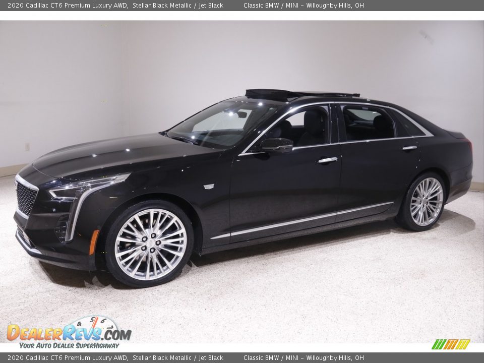 2020 Cadillac CT6 Premium Luxury AWD Stellar Black Metallic / Jet Black Photo #3