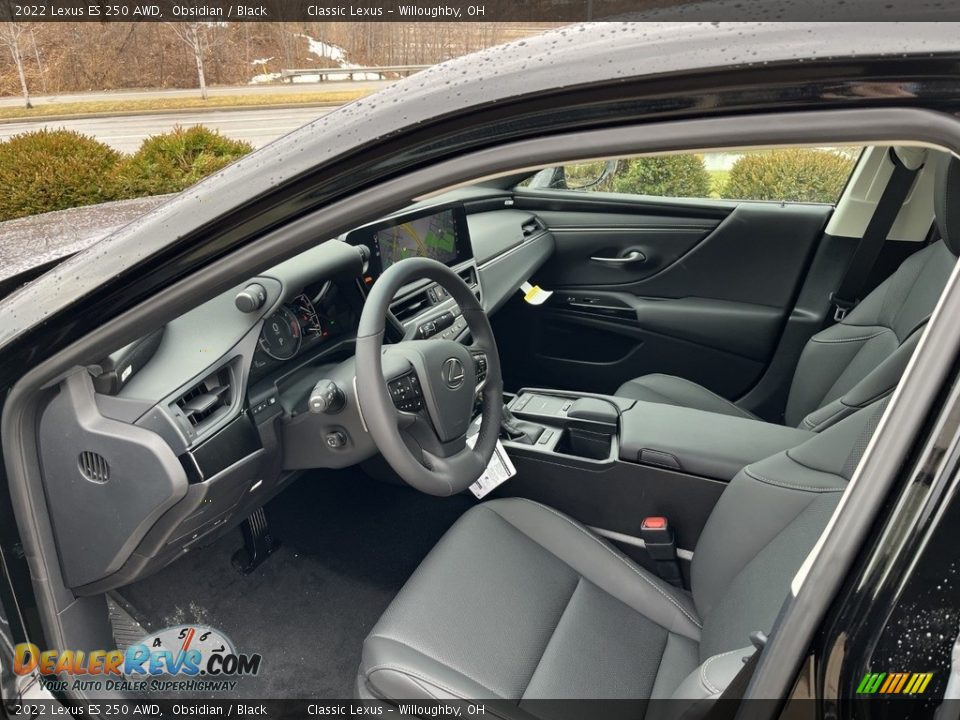 Black Interior - 2022 Lexus ES 250 AWD Photo #2