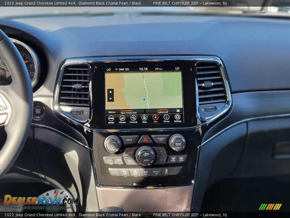 2022 Jeep Grand Cherokee Limited 4x4 Diamond Black Crystal Pearl / Black Photo #11
