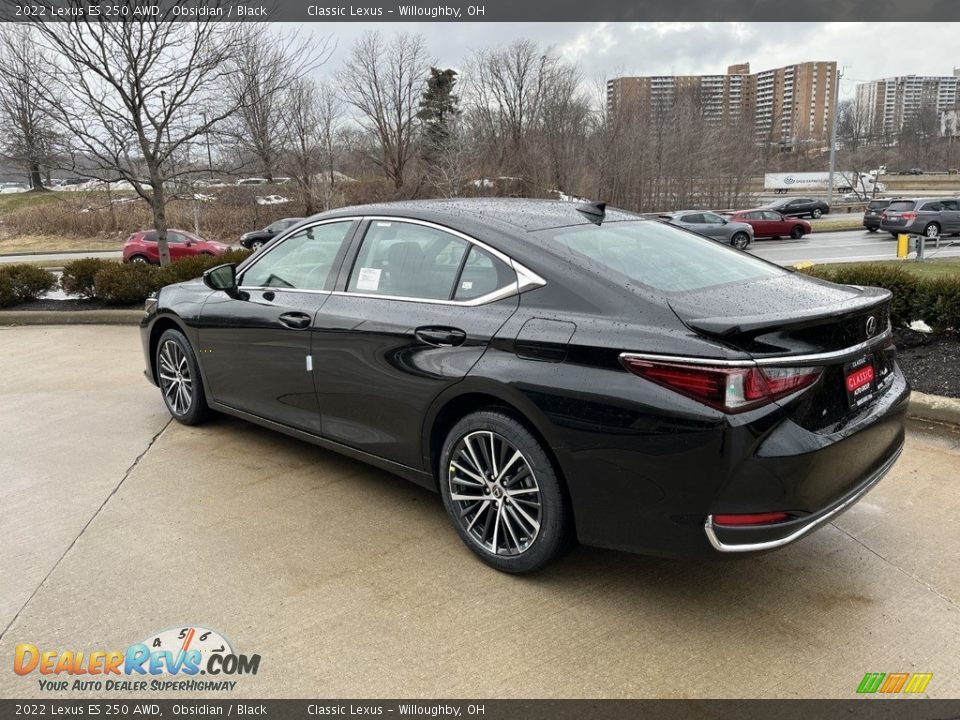 2022 Lexus ES 250 AWD Obsidian / Black Photo #4