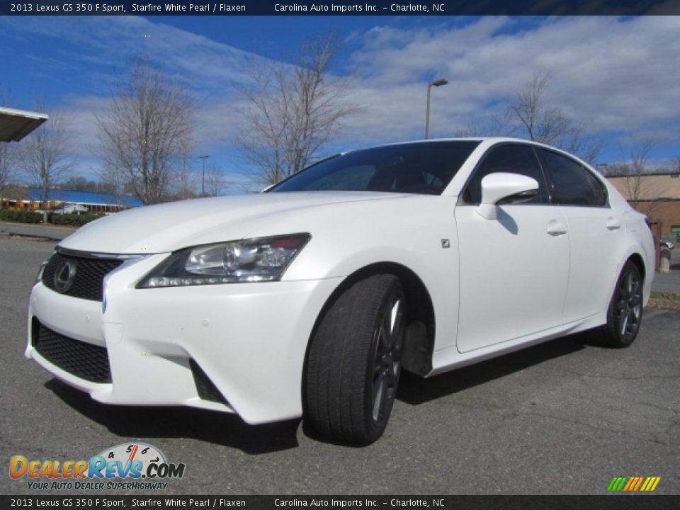 2013 Lexus GS 350 F Sport Starfire White Pearl / Flaxen Photo #6