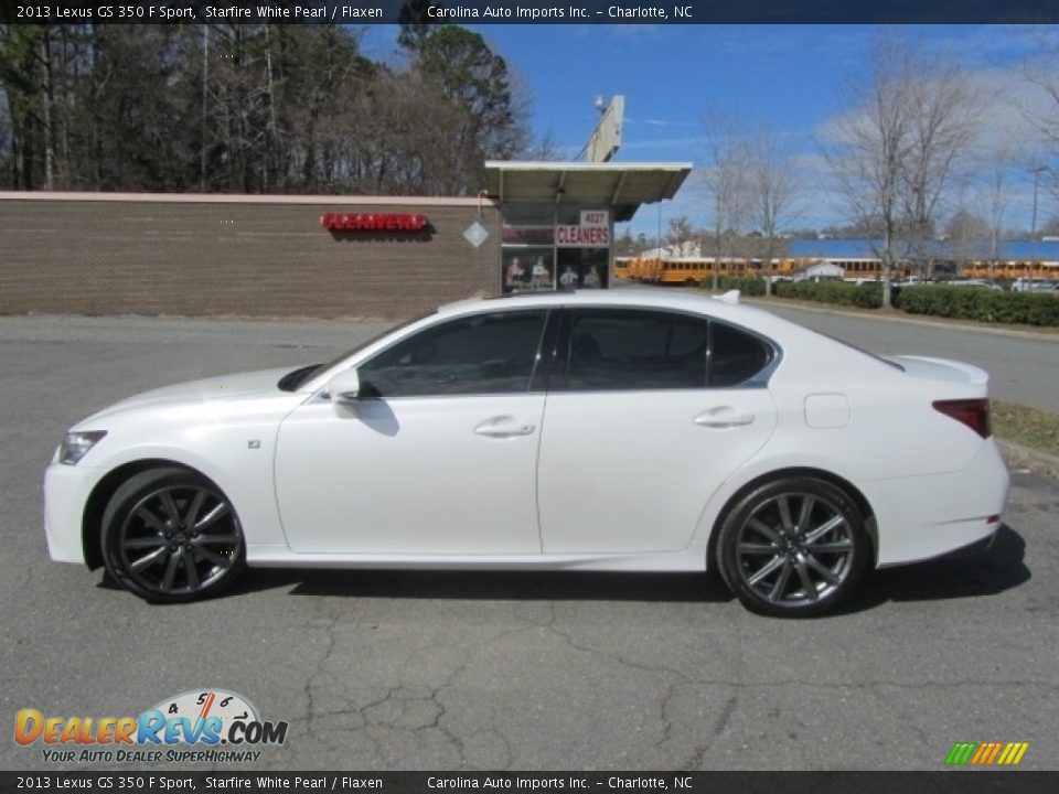 2013 Lexus GS 350 F Sport Starfire White Pearl / Flaxen Photo #7