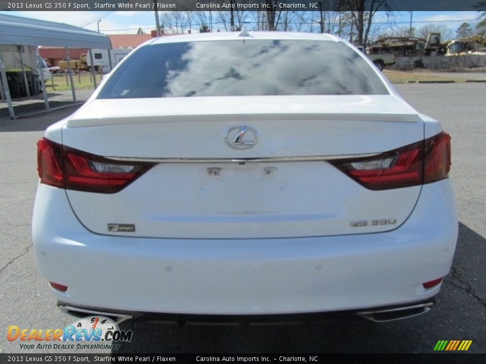 2013 Lexus GS 350 F Sport Starfire White Pearl / Flaxen Photo #9