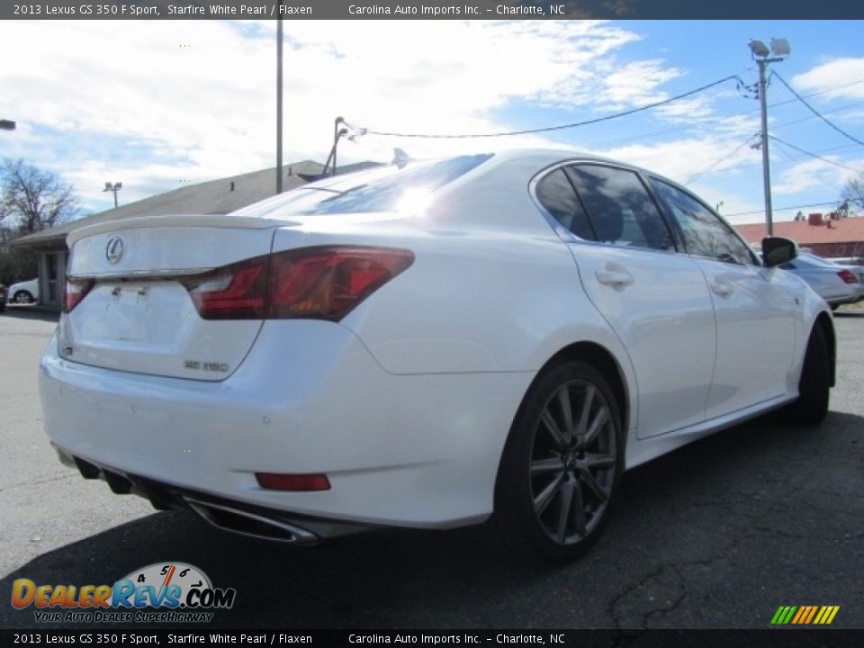 2013 Lexus GS 350 F Sport Starfire White Pearl / Flaxen Photo #10