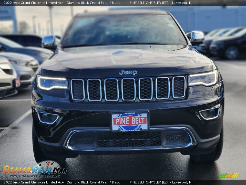 2022 Jeep Grand Cherokee Limited 4x4 Diamond Black Crystal Pearl / Black Photo #3