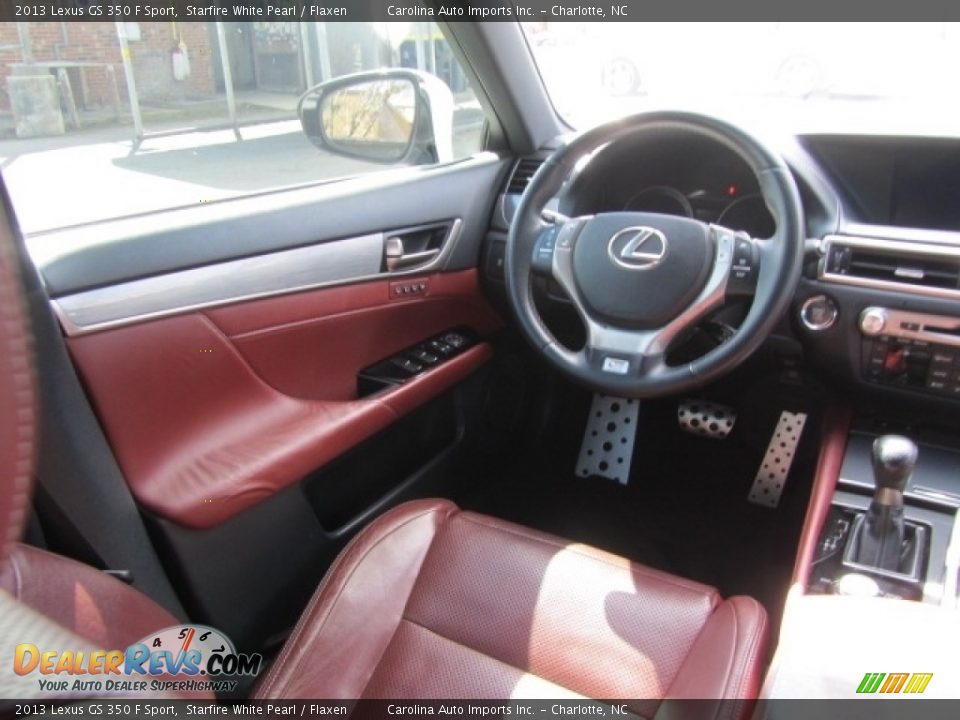 2013 Lexus GS 350 F Sport Starfire White Pearl / Flaxen Photo #12