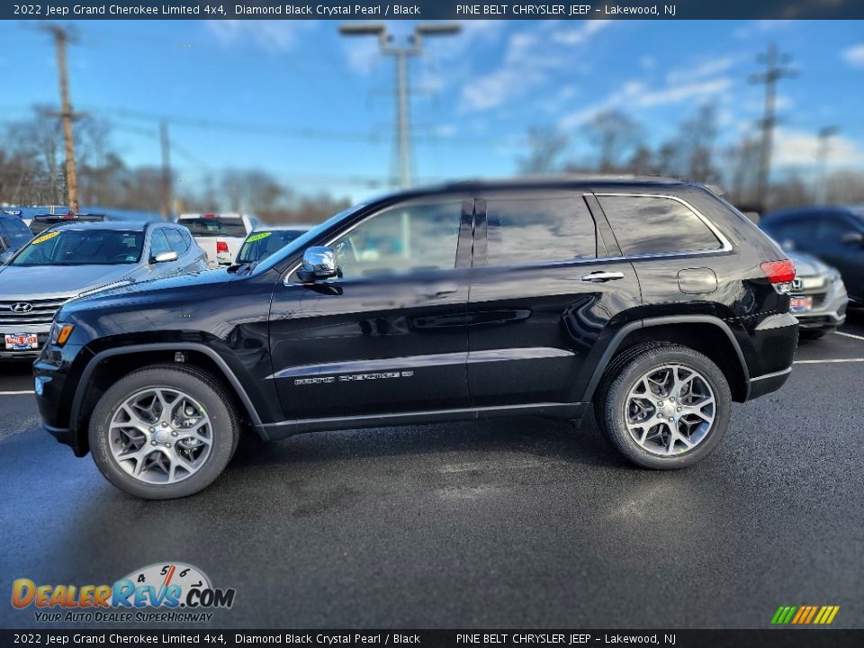 2022 Jeep Grand Cherokee Limited 4x4 Diamond Black Crystal Pearl / Black Photo #4