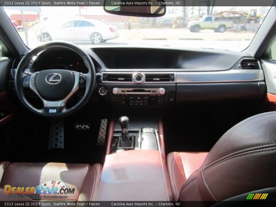 2013 Lexus GS 350 F Sport Starfire White Pearl / Flaxen Photo #13