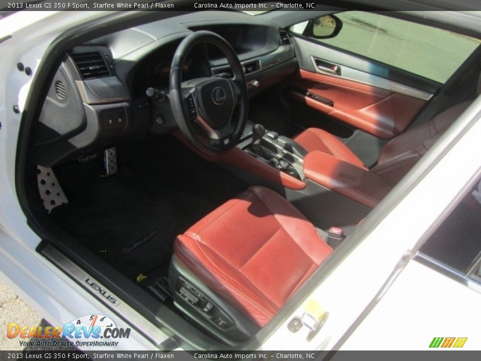 2013 Lexus GS 350 F Sport Starfire White Pearl / Flaxen Photo #17