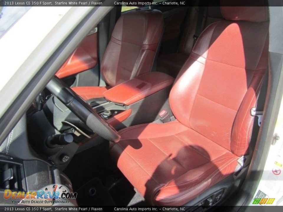 2013 Lexus GS 350 F Sport Starfire White Pearl / Flaxen Photo #19