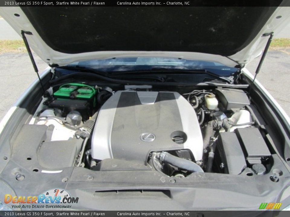 2013 Lexus GS 350 F Sport Starfire White Pearl / Flaxen Photo #25