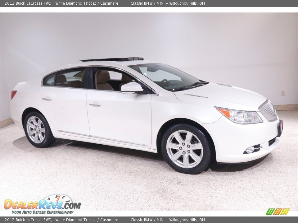 2012 Buick LaCrosse FWD White Diamond Tricoat / Cashmere Photo #1