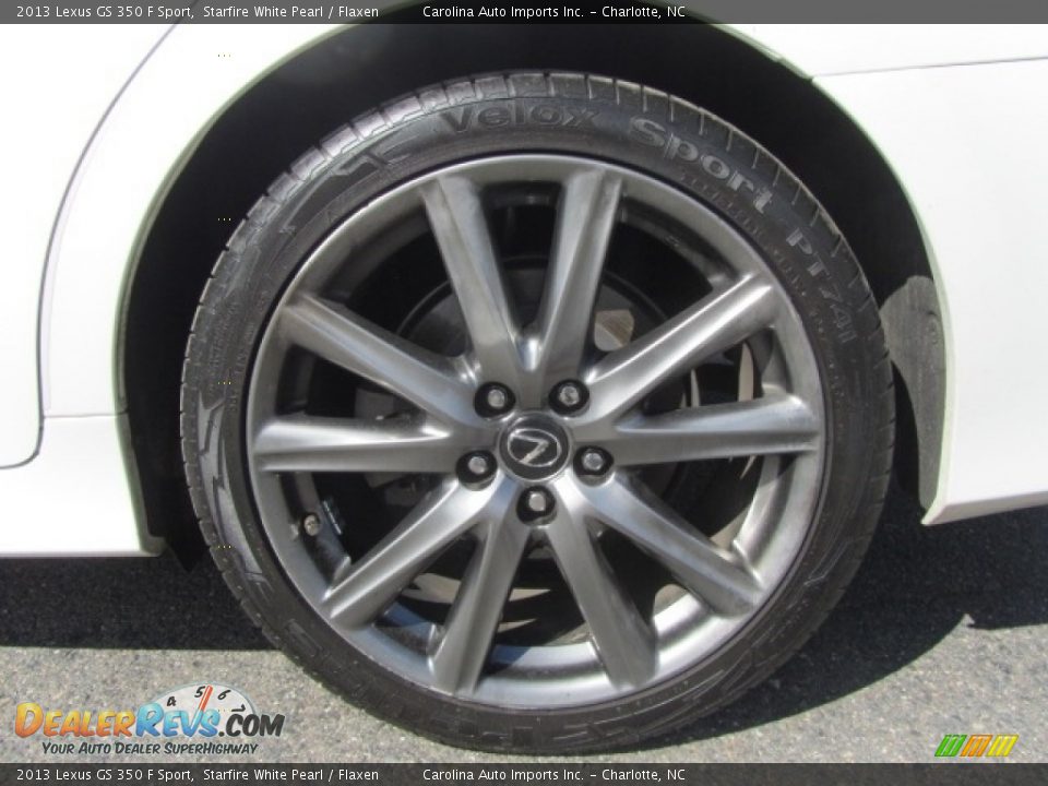 2013 Lexus GS 350 F Sport Starfire White Pearl / Flaxen Photo #26