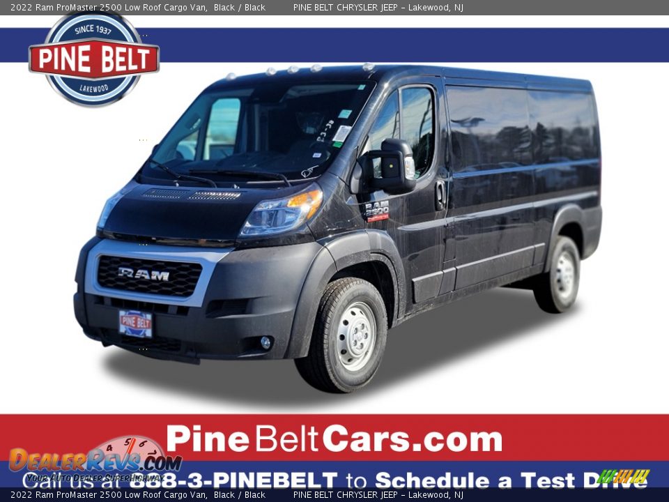 2022 Ram ProMaster 2500 Low Roof Cargo Van Black / Black Photo #1