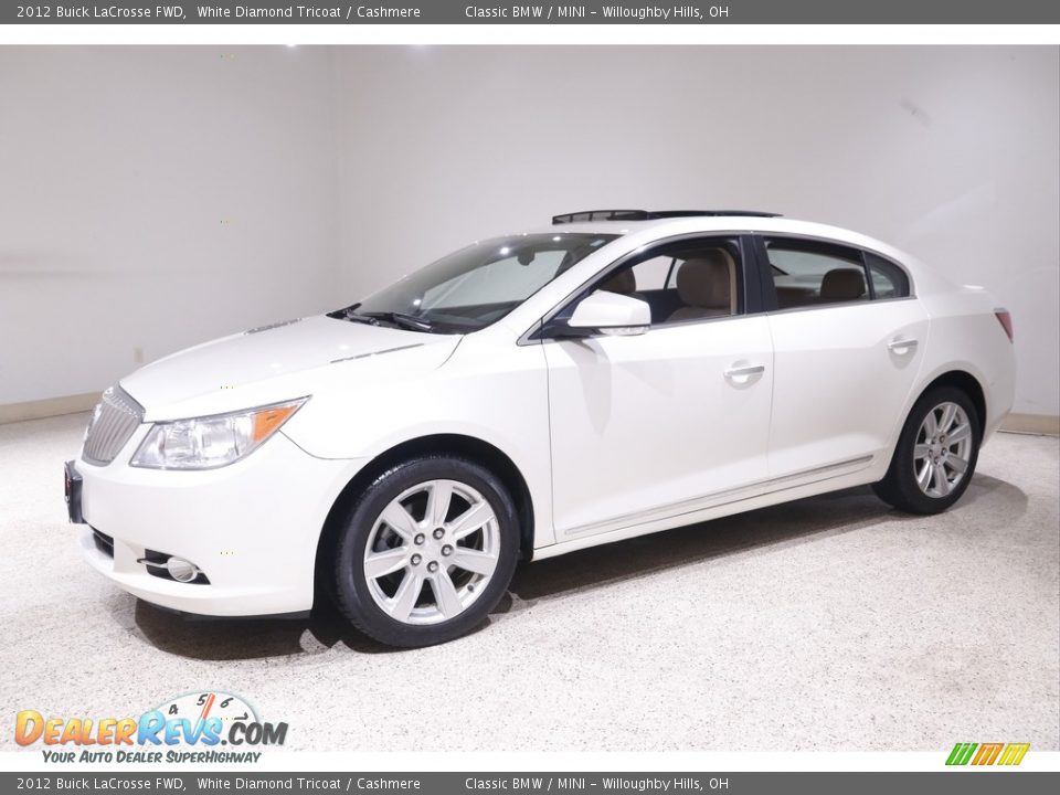 2012 Buick LaCrosse FWD White Diamond Tricoat / Cashmere Photo #3