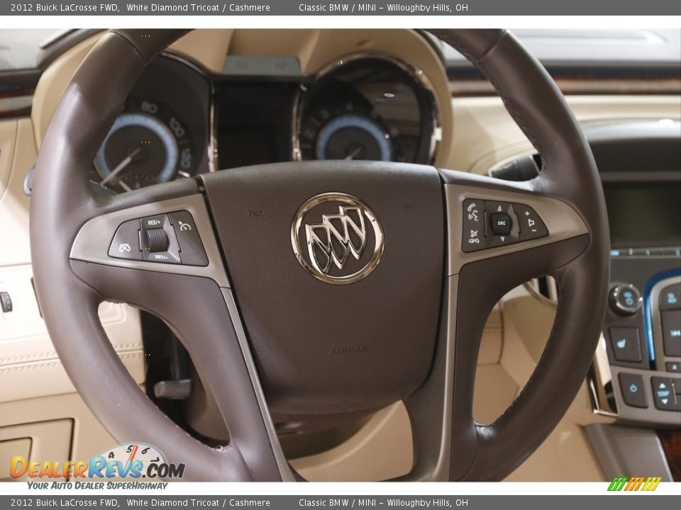 2012 Buick LaCrosse FWD White Diamond Tricoat / Cashmere Photo #7