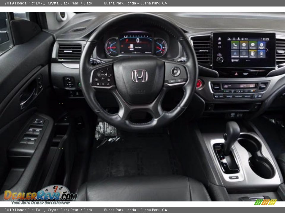 2019 Honda Pilot EX-L Crystal Black Pearl / Black Photo #5